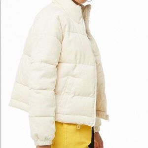 Corduroy Cream puffer